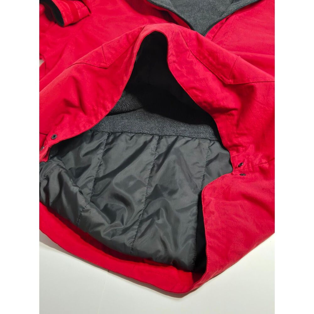 Vintage Gap Fleece Lined Anorak Jacket | Men's Size Medium -Runs Big | Red Black - Picture 8 of 10